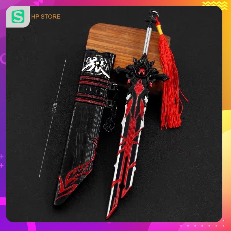 Mô hình kiếm Đường Cùng Của Sói Wolf's Gravestone trong Genshin Impact dài 22cm