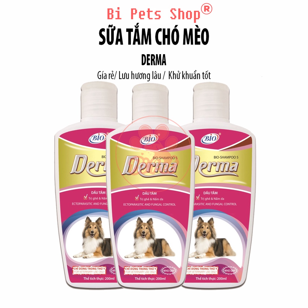 Sữa tắm cho chó - Sữa Tắm Chữa Ghẻ Và Nấm Da Cho Thú Cưng BIO DERMA  [ 150ML ]