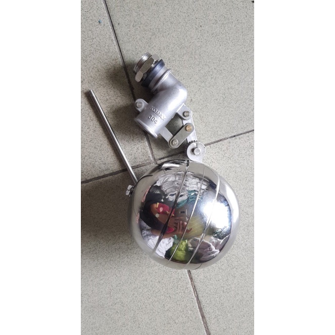 Phao cơ inox phi 21, phi 27, phi 34 chống tràn nước hàng cao cấp - BH 1 năm