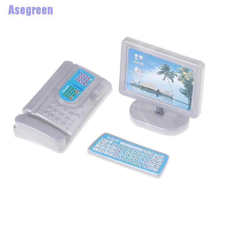 Mô Hình Máy Tính Đồ Chơi Cho Nhà Búp Bê