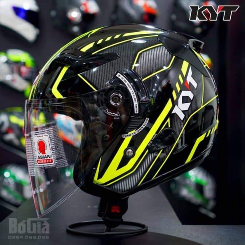 nón bảo hiểm KYT 3/4 venom ( CHÍNH HÃNG )