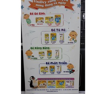 (Mẫu mới êm nhẹ như tơ)Tã dán Unidry S48, M42, L38,XL34