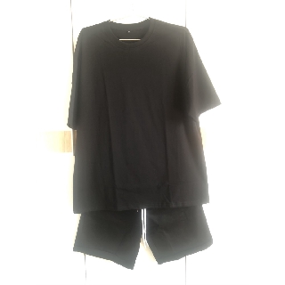 ComBo Áo thun Oversize và quần Short Kaki All Black