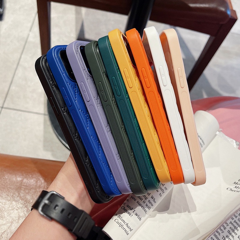 Ốp Điện Thoại Da Sang Trọng Cho iPhone 14 13 12 11 Pro Max