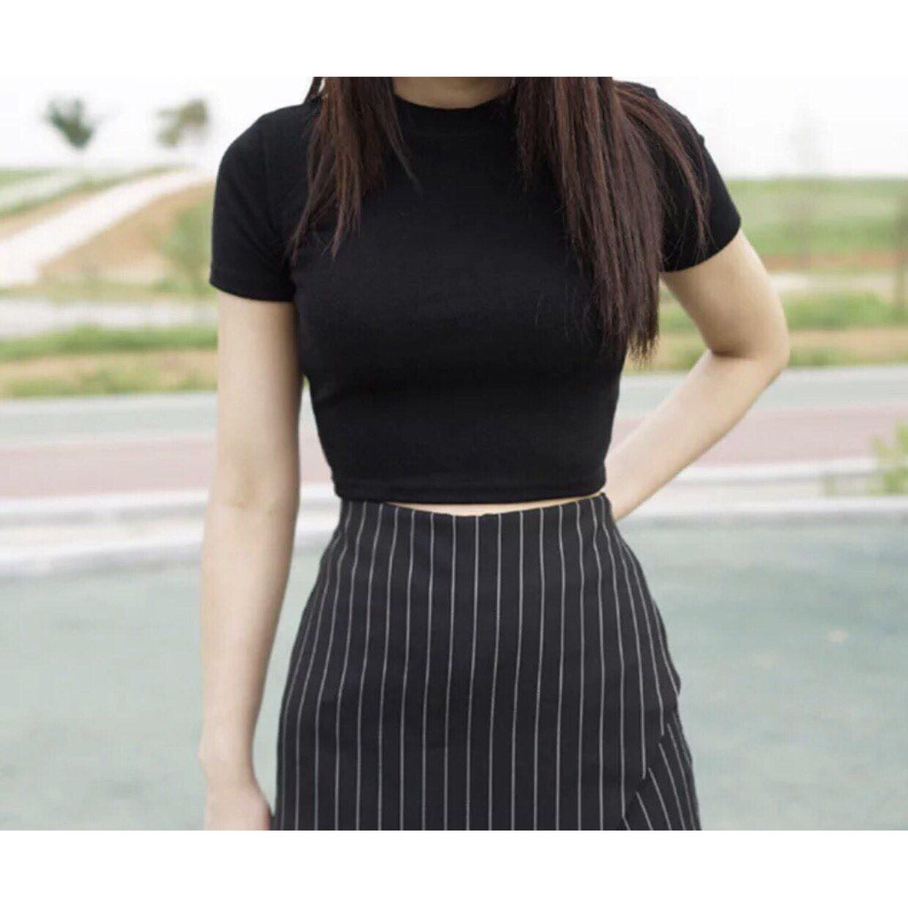 Áo Croptop Kiểu Tay Ngắn Nhiều Màu - MS:Z02