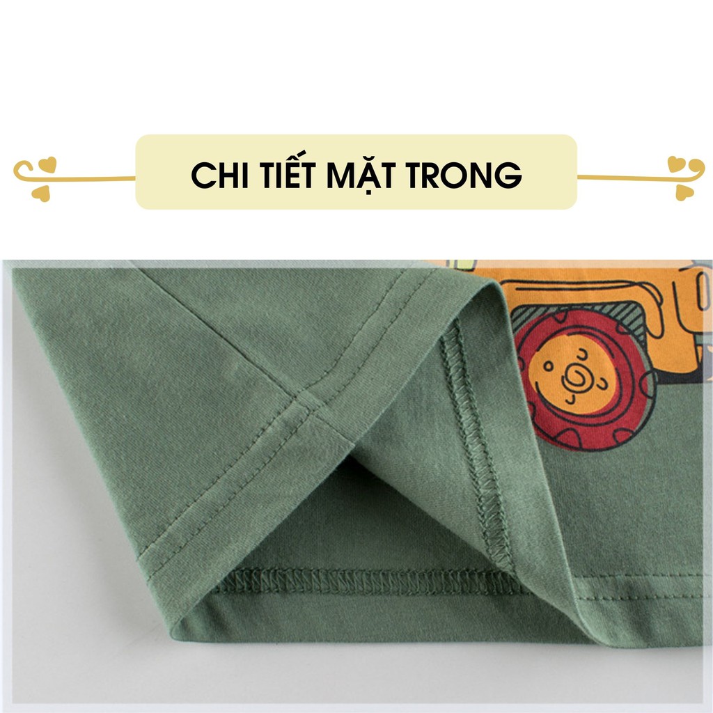 Áo thun bé trai ngắn tay 27Kids áo cộc nam 100% Cotton cho trẻ từ 2-10 tuổi BSTS2