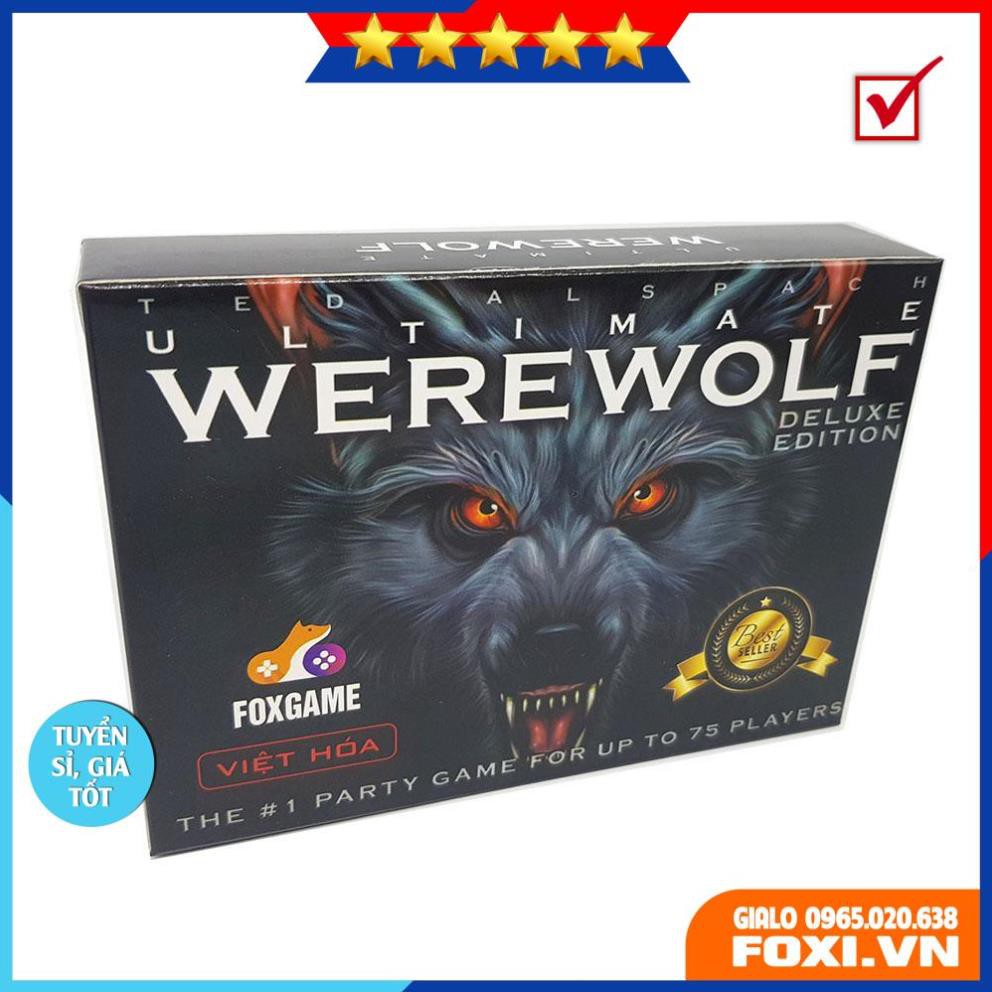 Boardgame Ma Sói Ultimate Deluxe 78 lá bản mềm-Werewolf Character-Việt Hóa-Siêu hay-ngầu lòi