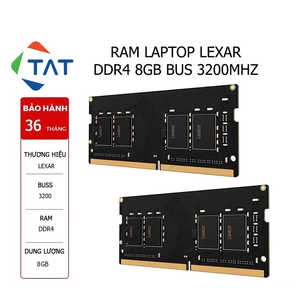 Ram Lexar 8GB DDR4 3200MHz Dùng Cho Laptop Macbook - Mới Bảo hành 36 tháng