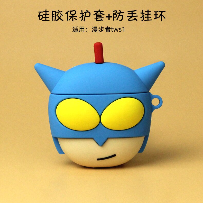 Vỏ bảo vệ hộp sạc tai nghe không dây bằng silicon dễ thương cho Edifier LolliPods/Lollipods plus TWS200