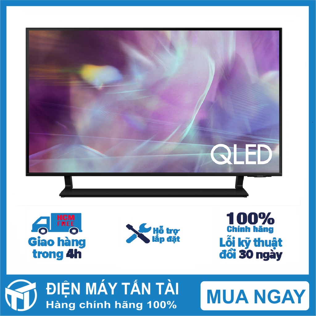 Smart Tivi Samsung QLED 4K 43 inch QA43Q60A 2021, Hệ điều hành Tizen OS, Tìm kiếm giọng nói, giao hàng miễn phí HCM