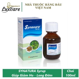 Synatura Syrup - Chống Ho - Long Đờm- Hiệu Quả - Chai 100ml - Luxcare