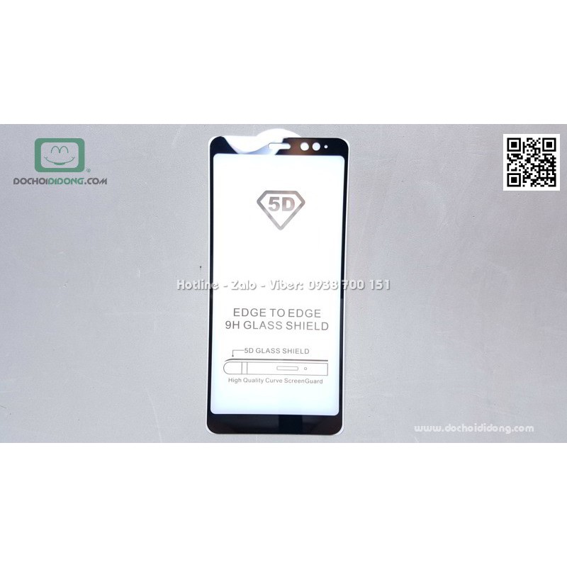 Miếng dán cường lực Xiaomi Redmi Note 5 Pro full màn hình full keo
