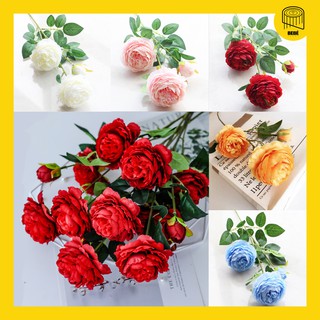 HOTDEAL⚡ Hoa hồng giả chất liệu lụa cao cấp 1 cành 2 bông (có nhiều màu)