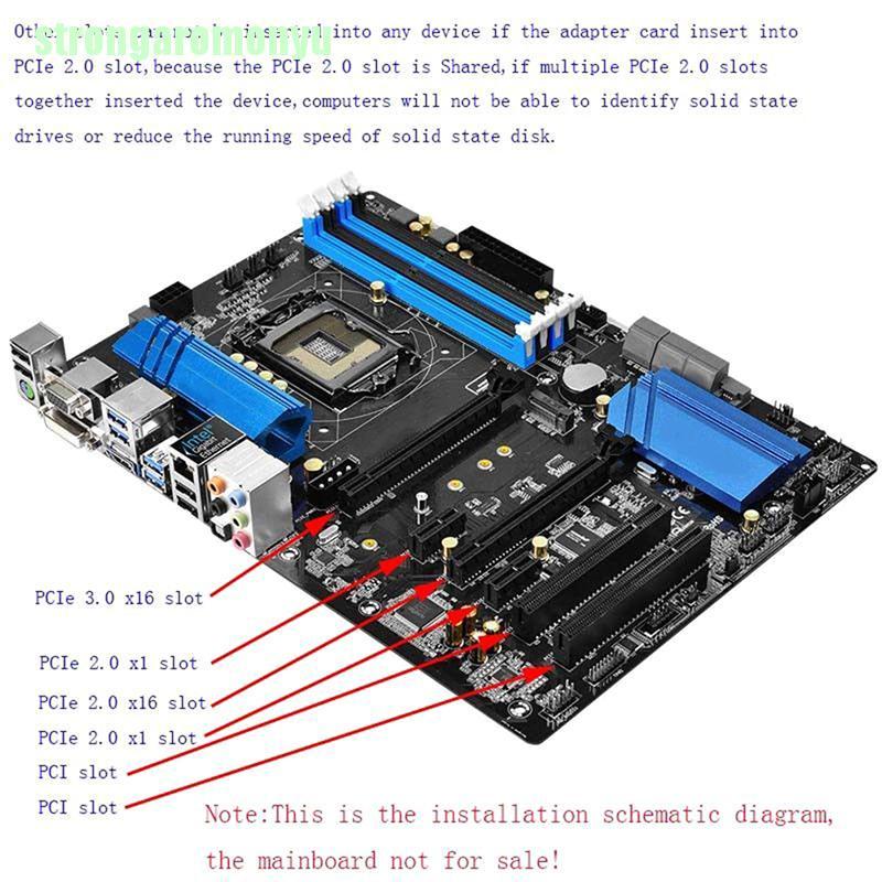 Card Chuyển Đổi Nvme Ahri Pcie X4 M.2 Ngff Ssd Sang Pcie 3.0 X4