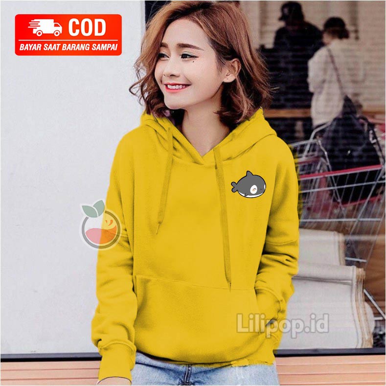 Áo Khoác Hoodie Hình Cá Mập Cho Nữ