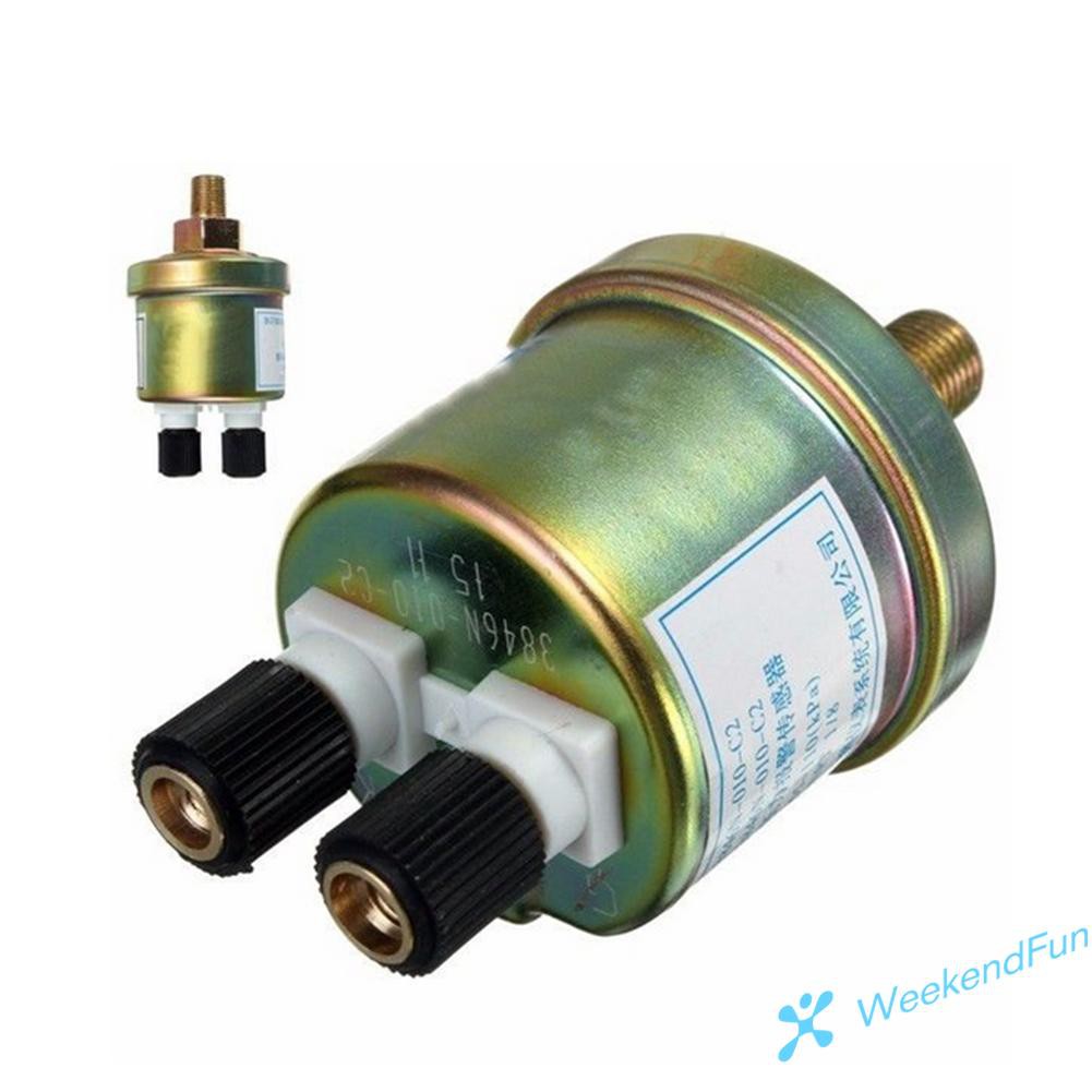 Đồng hồ đo cảm biến áp suất dầu động cơ 80x40mm 1/8 NPT