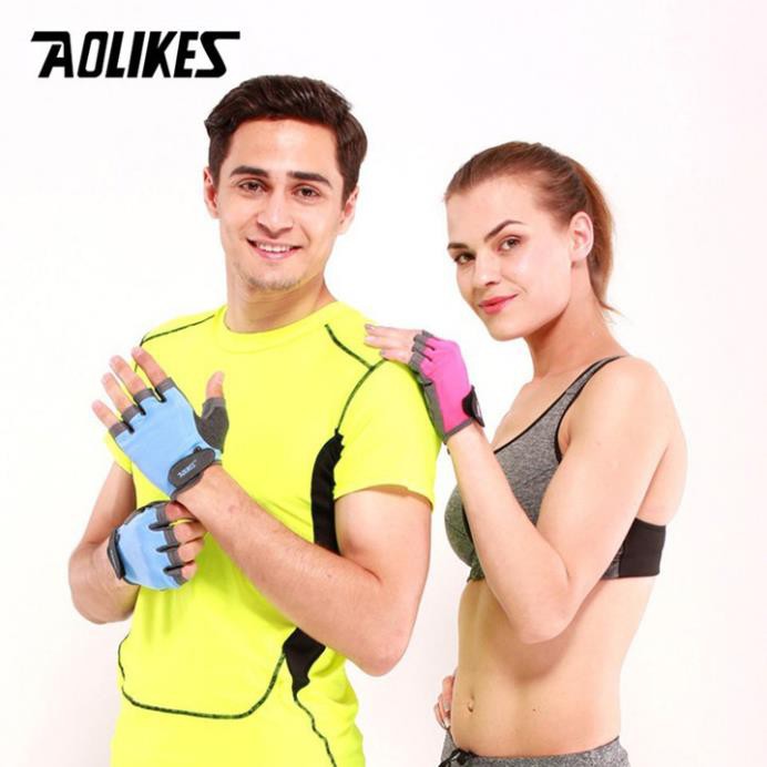 Găng Tay Tập GYM Aolikes, Bao tay thể thao Nam Nữ thoáng mát