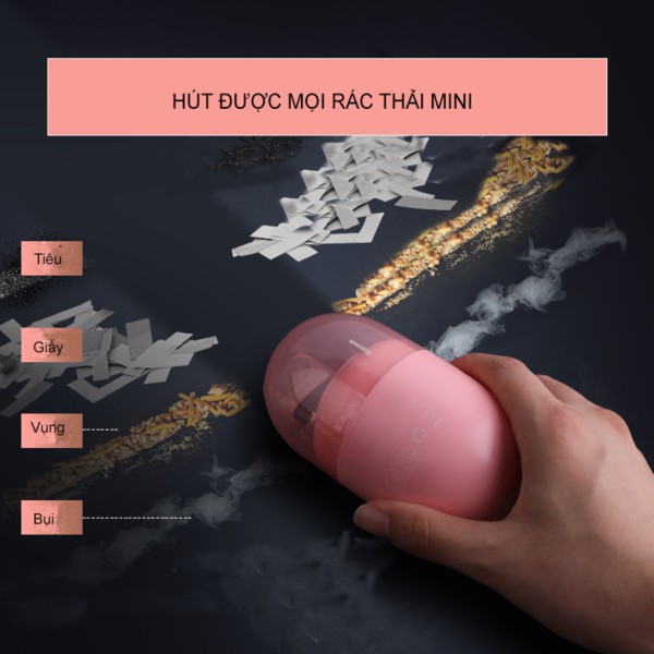 Máy Hút Bụi Mini Baseus C2, máy hút bụi cầm tay | BigBuy360 - bigbuy360.vn