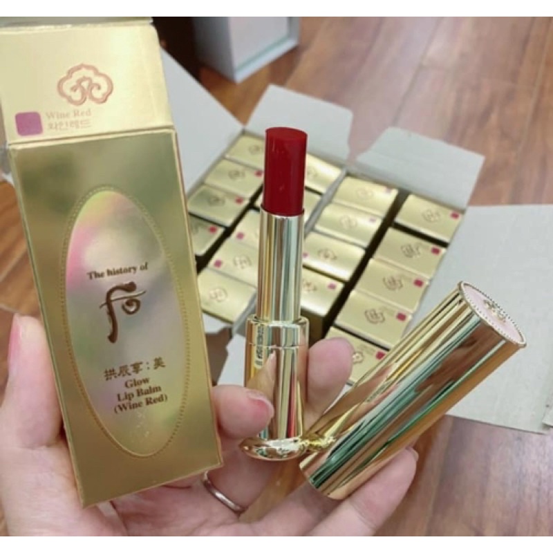 Chuẩn Auth - Son dưỡng Whoo fullsize màu wine red đỏ vang