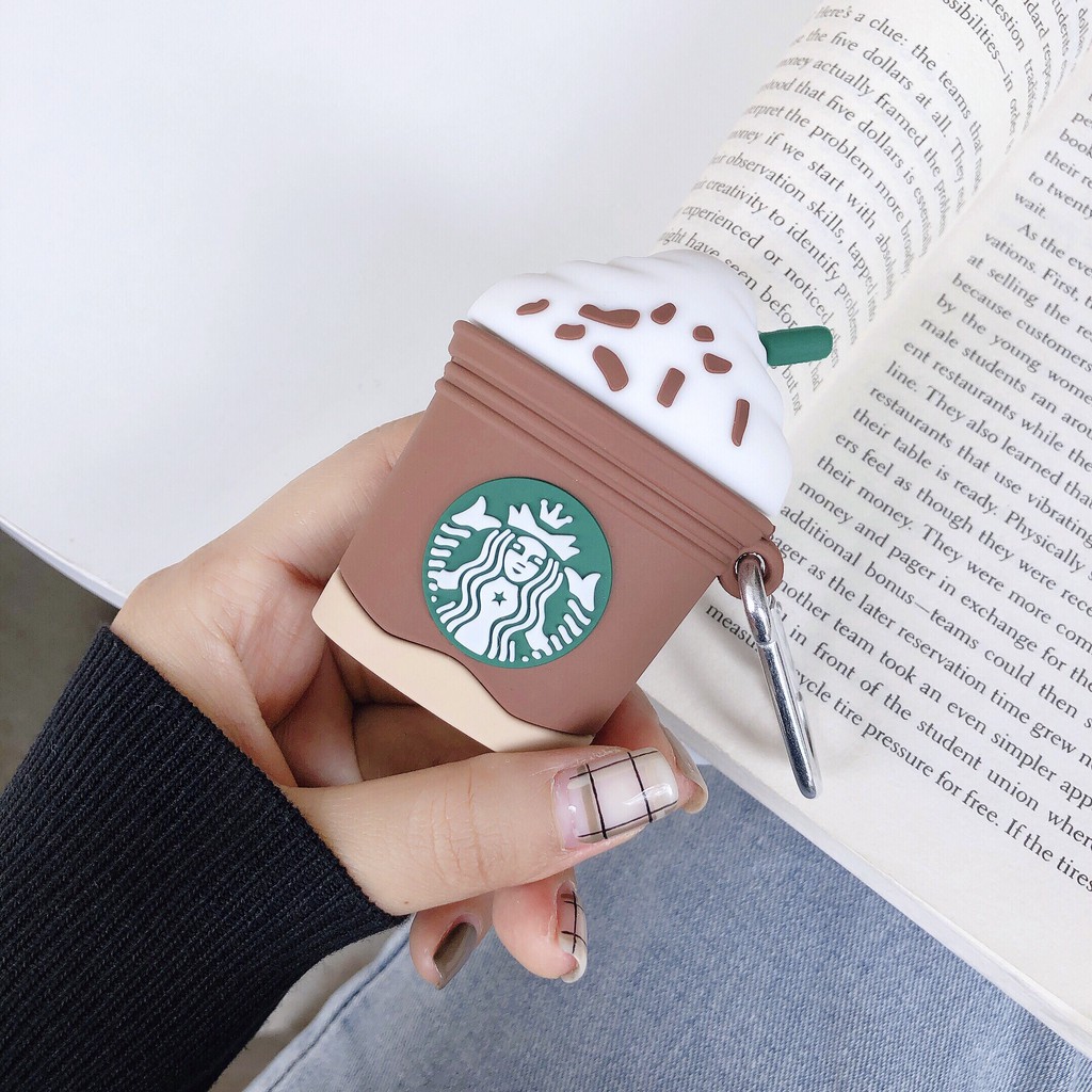 iPhone AirPods Pro AirPods 1 AirPods 2 Ice Cream Coffee Cup Silicone Earphone Case Vỏ tai nghe