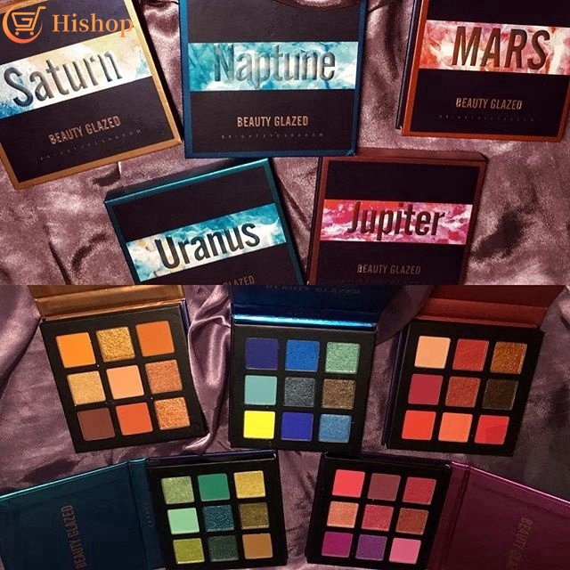 [Hàng mới về] Bảng phấn mắt ánh nhũ lấp lánh chống nước bền màu cho nữ