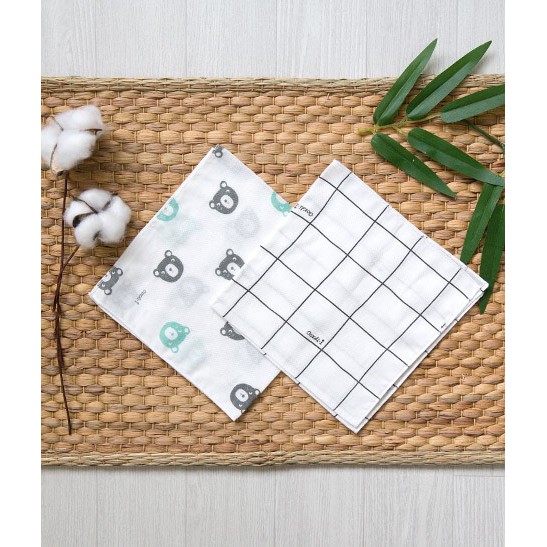 [Sishibaby] Set 10 khăn sữa Cordi bamboo Hàn Quốc ( 10pcs )