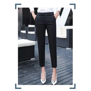 Quần âu công sở lưng cao trung niên bigsize chất vải 2 biên kiểu dáng cao cấp quần tây baggy nữ mặc học sinh - nhiều màu