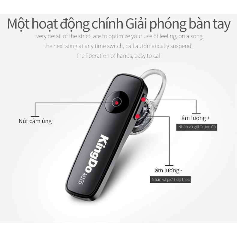 【Mua 1 tặng 1】Tai nghe M165，Tai nghe bluetooth, Tai nghe không dây, Tai Nghe Bluetooth,Tai nghe giá rẻ