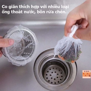 Túi Lưới Lọc Rác Bồn Rửa Chén combo 100 túi [LỌC RÁC 100]