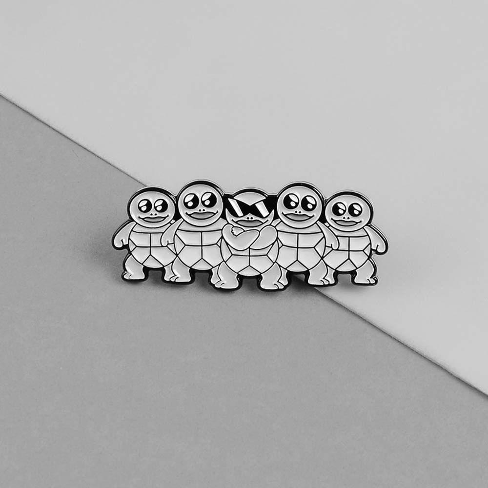 MXGOODS Ghim Cài Áo Hình Rùa Hoạt Hình Sáng Tạo Cho Nữ