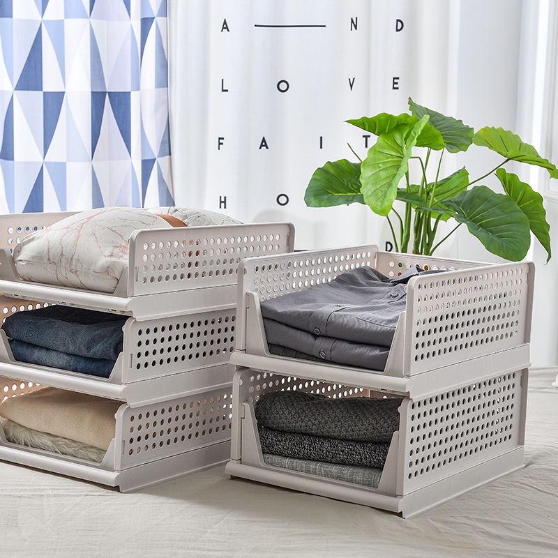 Hàng Sẵn Kệ ngăn kéo phân chia tủ quần áo, đồ dùng gấp gọn nhựa GIÁ 1 ngăn có thể xếp chồng lên nhau【Tennessee052】