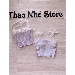 áo dây caro siêu dễ thương