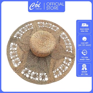 Thảm cói trải sàn hoa cúc trang trí decor nhà cửa rất sang đẹp - xưởng cói decor