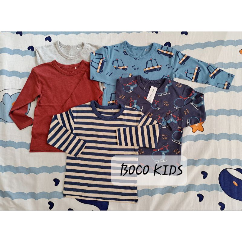 Áo thun dài tay họa tiết màu sắc chính hãng George UK