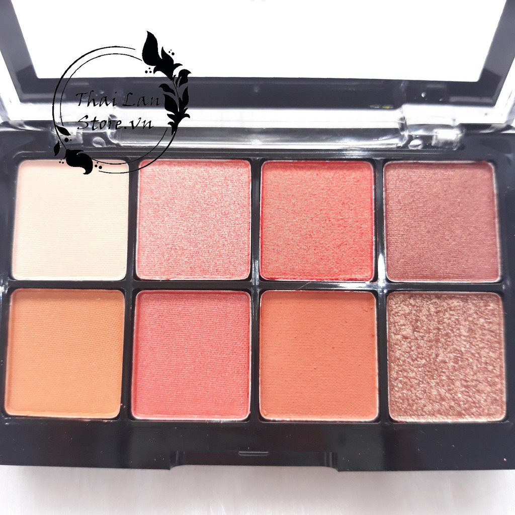 Bảng phấn mắt Odbo Eyeshadow And Blush Thái Lan 8 màu rạng rỡ 8gram