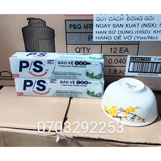 (tặng chén) combo 2 cây kem đánh răng p/s baking soda 180g