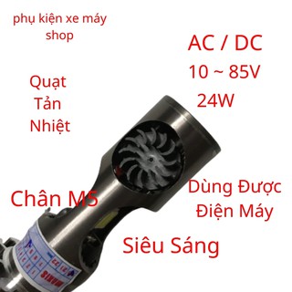 Đèn Pha Led Chân M5 [ Siêu Sáng ] Quạt Tản Nhiệt