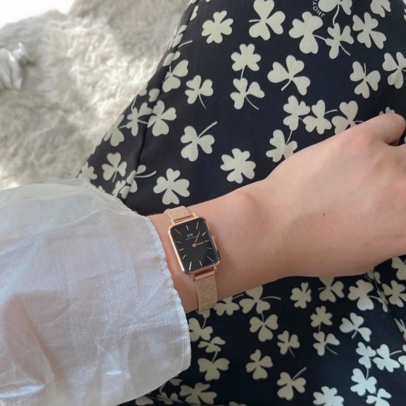 Đồng Hồ Nữ DVV Dây Thép Mặt Vuông Kiểu Dáng Sang Trọng Vintage Giá Rẻ