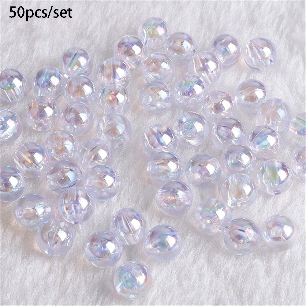 Hạt Nhựa Acrylic Màu Sắc Làm Trang Sức Thủ Công Diy