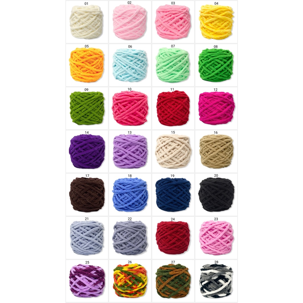 Len nhung đũa 6mm 51 màu sắc link 2