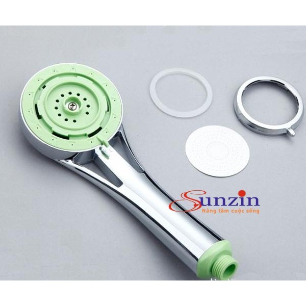 Vòi sen tăng áp chỉnh 2 chế độ Sunzin 201 (xanh lá)
