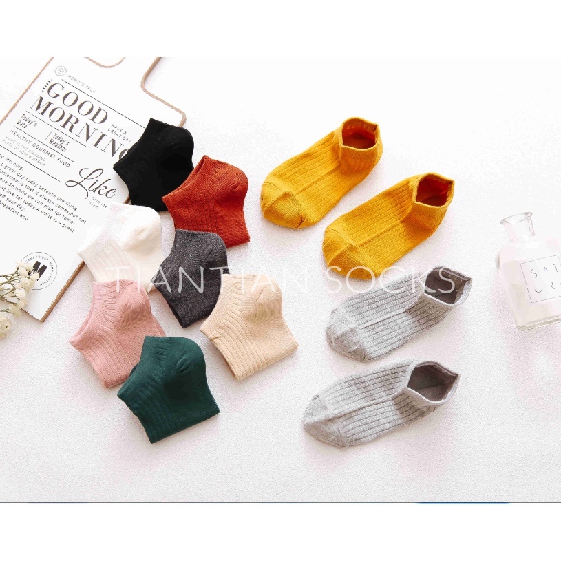Tất  nữ cổ ngắn vớ Cotton cổ thấp thời trang cho nữ nhiều màu