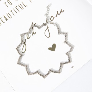 Vòng cổ choker đính đá zíc zắc sáng lấp lánh