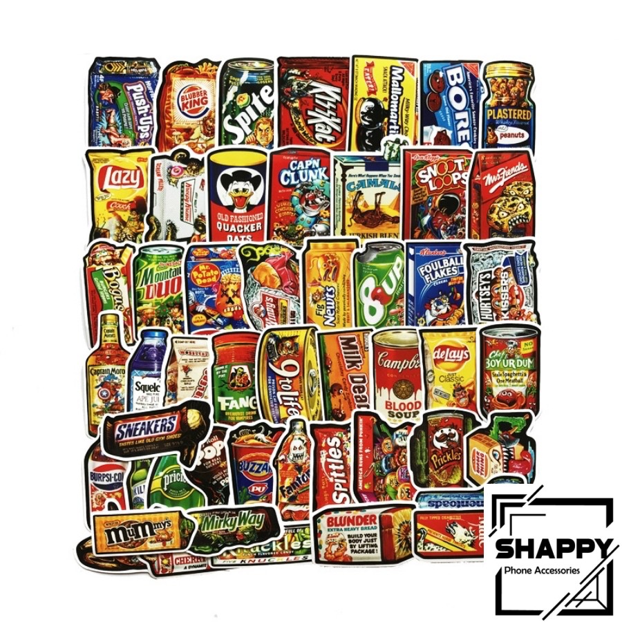 Sticker Dán Đồ Hộp PVC Chống Thấm Nước | Dán Laptop - Dán Nón Bảo Hiểm - Dán Xe - Dán Vali [Shappy Shop]
