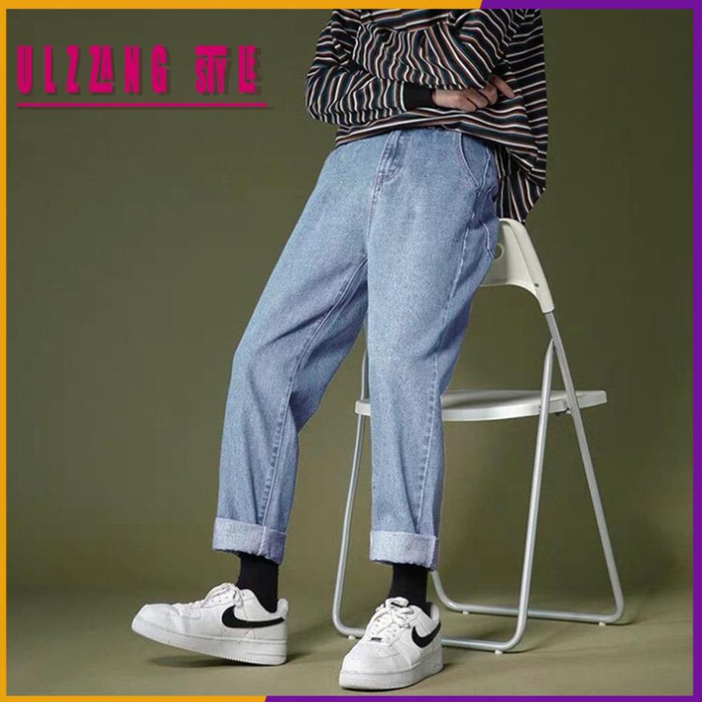 Quần vải jean bò baggy nam nữ quần jean bò baggy nam quần bò nam đẹp quần bò ống đứng hot năm 2021 Nashop QT301089 - HÀN