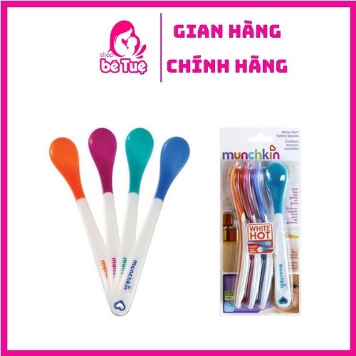Thìa ăn dặm báo nóng Munchkin cho bé