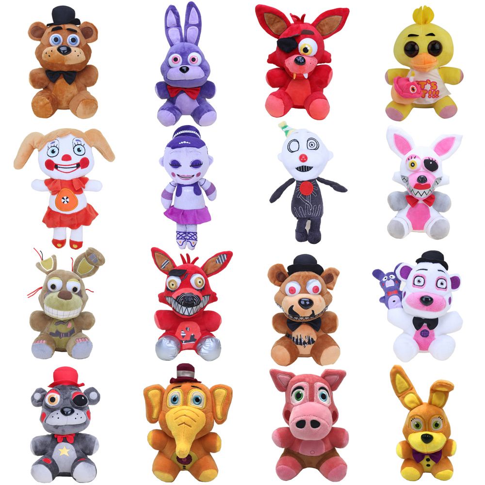 Đồ chơi thú nhồi bông hoạt hình FNAF dễ thương trang trí phòng trẻ em