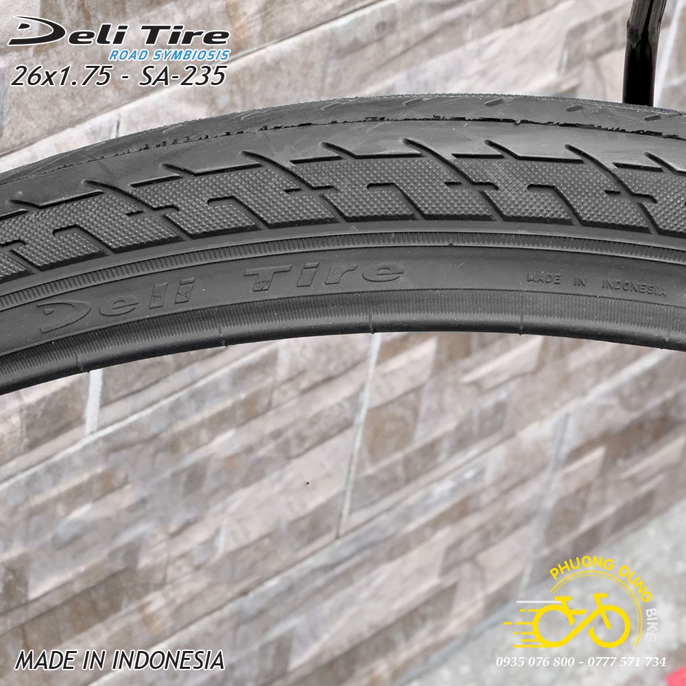 Lốp (Vỏ) xe đạp Deli Tire 26x1.75 SA-235 - 1 Chiếc