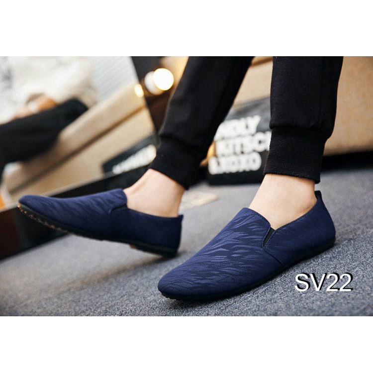 [ SIÊU HOT] Giày Lười Nam Cao Cấp Phong Cách Thời Trang - [ Đen-SV20, Xám-SV21, Xanh navy-SV22 ] | WebRaoVat - webraovat.net.vn