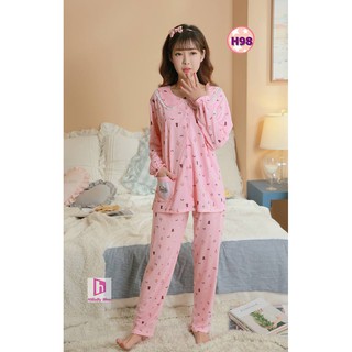 Bộ Bầu & Sau Sinh dài tay có chỗ cho con bú H98